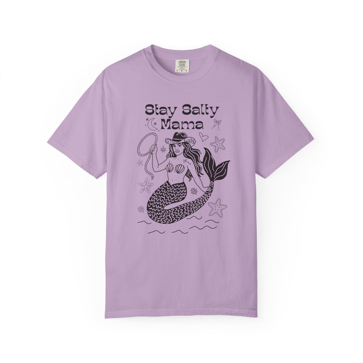 STAY SALTY MAMA TEE - BLACK