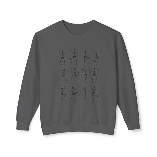 BLACK DANCING SKELETONS SWEATSHIRT