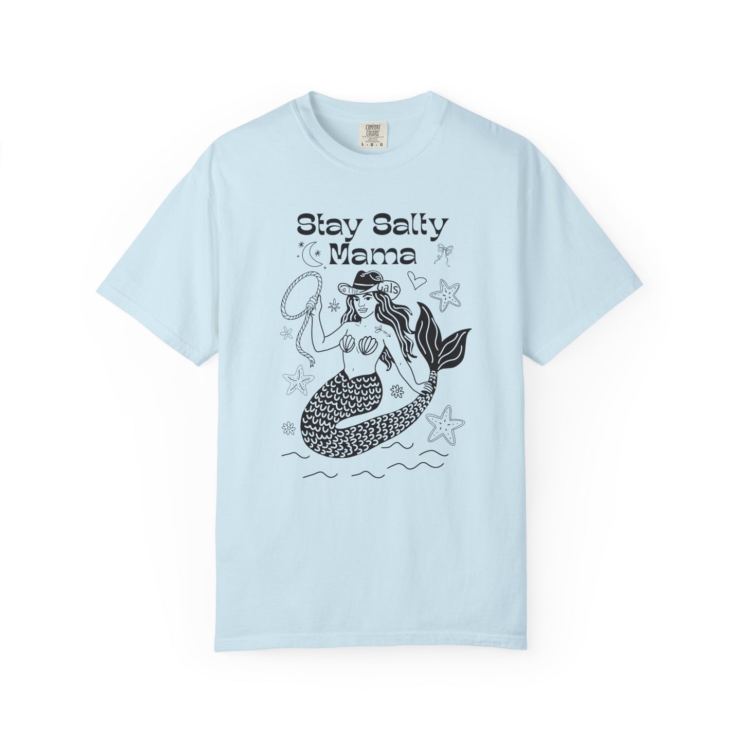 STAY SALTY MAMA TEE - BLACK