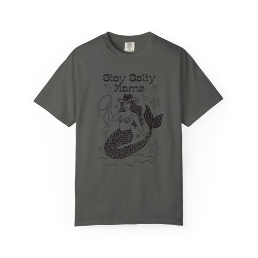 STAY SALTY MAMA TEE - BLACK